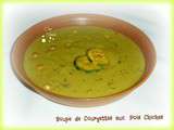 Soupe de courgettes aux pois chiches