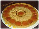 Tarte pommes abricots