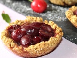 Tartelette aux flocons d'épeautre et cerises