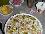 Tartiflette allégée aux poireaux