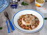 Tournedos de dinde et ses haricots blancs à la tomate (pour 1 pers)