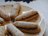 Biscuits cuillers façon éclairs au café