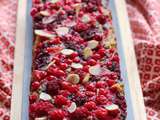 Cake aux flocons d'avoine et fruits rouges