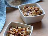 Porridge aux noisettes et caramel au beurre salé