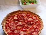 Tarte au bacon et tomates