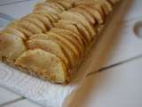 Tarte aux pommes sur base de flocons d'avoine