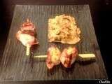 Brochettes de Saint Jacques au lard