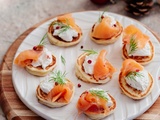 Blinis express, ricotta et saumon