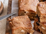 Blondies au chocolat blanc et cranberries