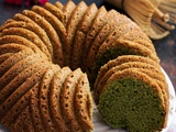 Cake au matcha aux blancs d'oeufs