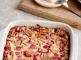 Clafoutis crémeux à la rhubarbe