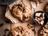 Cookies américains au chocolat et noix du Brésil