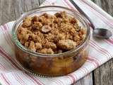 Crumble d'abricots, figues et raisins secs