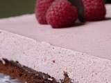 Entremet chocolat, framboises