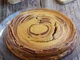 Gâteau au fromage marbré vanille et chocolat