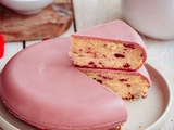 Gâteau Ispahan aux framboises et à la rose