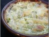 Gratin de ravioles du Dauphiné, crème d'ail et Cantal