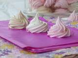 Meringues suisses  ou café ou framboise