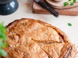 Pâté de pommes de terre aux tomates confites et basilic