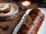 Pom' tatin; Bûche de Noël aux pommes caramélisées