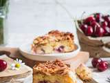 Toscakaka aux cerises; Gâteau suédois aux amandes caramélisées