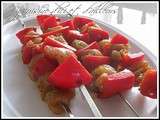 Brochettes de dinde curry mangues