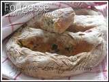 Fougasse au chorizo & câpres