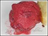 Glace framboises -bananes