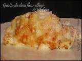 Gratin de chou fleur allégé au jambon