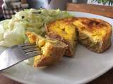 Tartelettes aux poireaux, fromage frais et moutarde