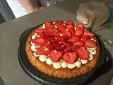 Tarte fraise pistache