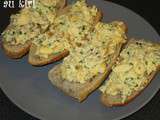 Tartines aux oeufs brouillés au kiri