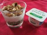 Verrine au fromage blanc soignon