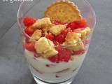 Verrine de fraises au fromage blanc