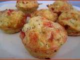 Muffins poivron et courgette