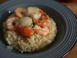 Saint Jacques, Crevettes et risotto aux agrumes