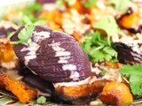 Butternut Roti, Oignons Rouges et Sauce Sésame… Délice