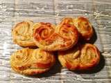 Idée pour l'apéritif : Palmiers feuilletés au boursin