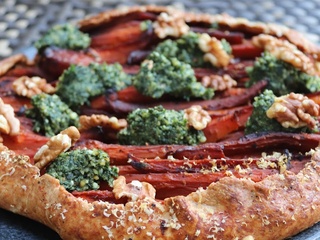 Tarte Rustique aux Carottes, Pâte « feuilletée » aux Petits-suisses (Ig Bas) »