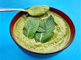 Velouté Glacé Courgettes / Menthe... et Amandes! (ig Bas)