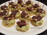 Bouchées au guacamole et au magret fumé