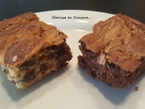 Brownie marbré