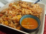 Jambalaya de poulet crevettes au Thermomix et épices cajun maison