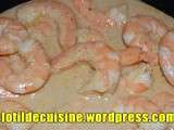 Crevettes sauce satay easy