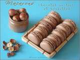 Macarons au chocolat au lait et noisettes