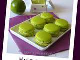 Macarons ganache montée au citron vert