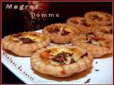 Mini quiches magret pomme et graines de carvi