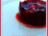 Aspic de fraises au vin