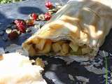 Strudel léger pommes courgettes aux cranberries