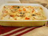 Gratin dauphinois courge Butternut, bleu d’Auvergne